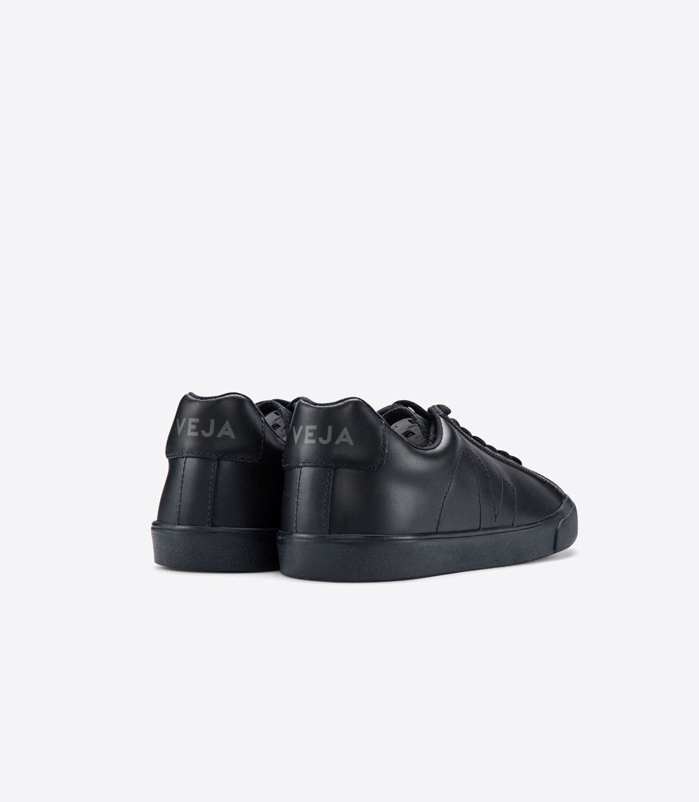 Veja Trainers Mens Black - Esplar Leather - CGJY-28370